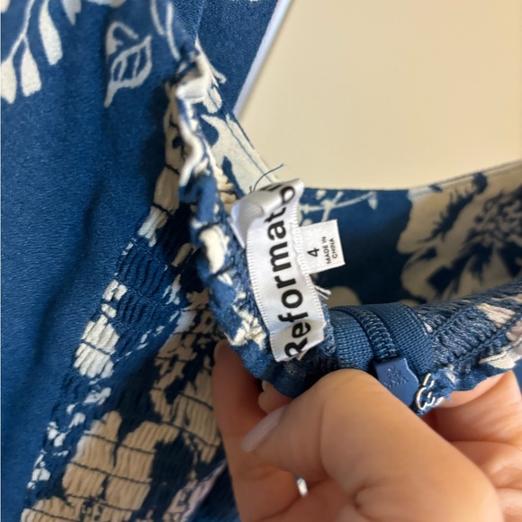 Reformation Mara Dress in Cyanotype - Picture 3 of 4